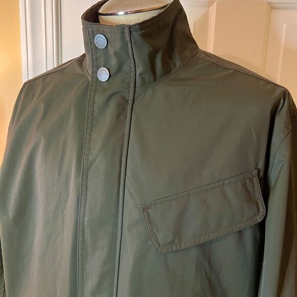 EUC Men's Timberland Waterproof Dark Olive Green Classic Field Jacket Size XL - Picture 2 of 8